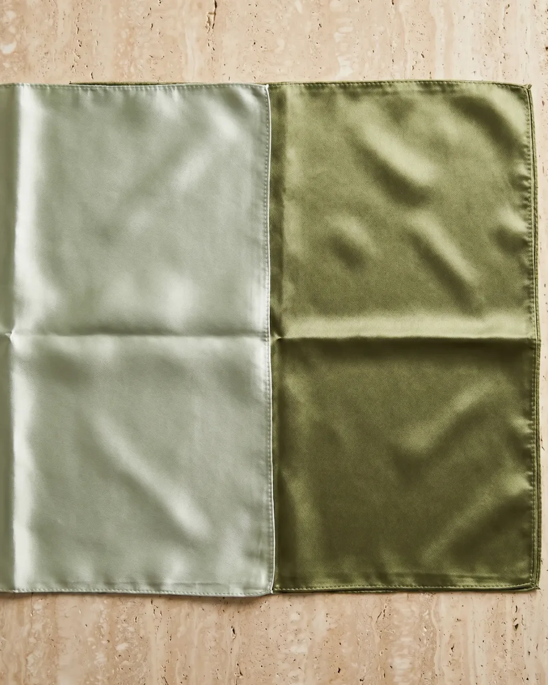 Carina Glossy Silk-Look Square Scarf