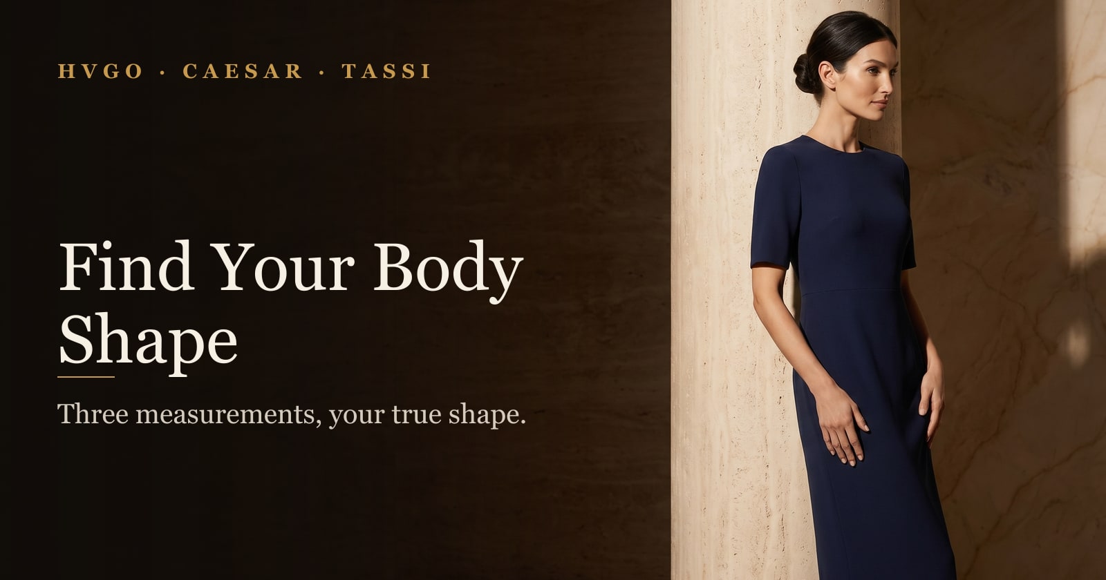 How to Find Your Body Shape — Hugo Caesar Tassi guide