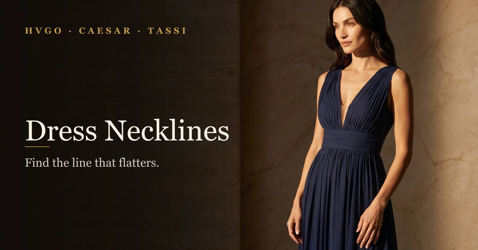Dress Necklines Explained | Hugo Caesar Tassi