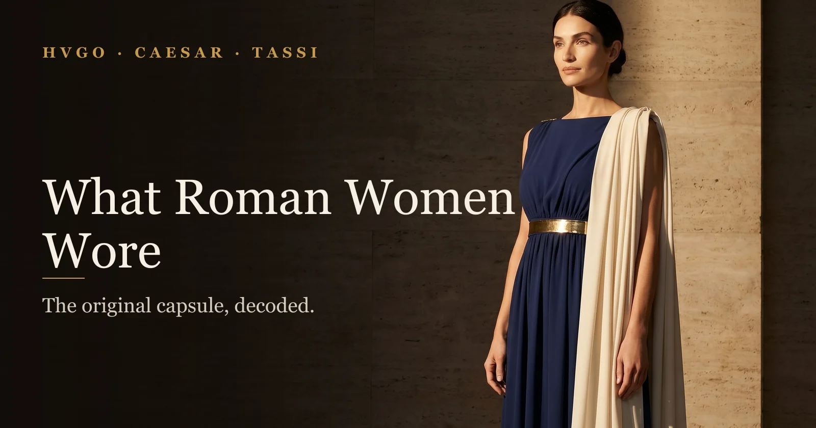 What Did Roman Women Wear? Stola, Palla & More | HCT