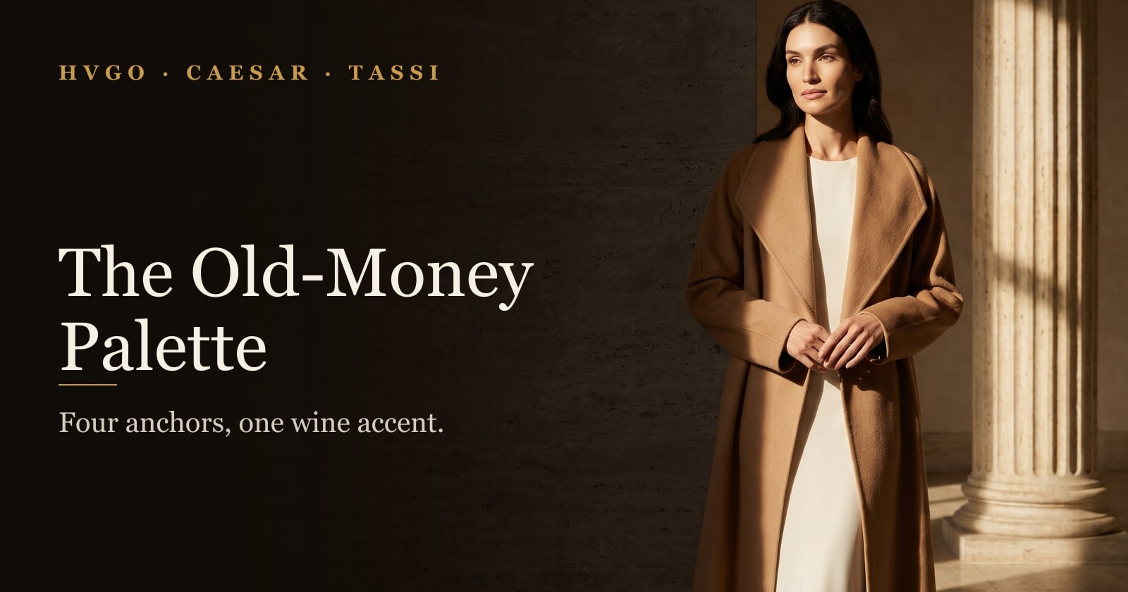 The Old-Money Color Palette for Women — Hugo Caesar Tassi guide