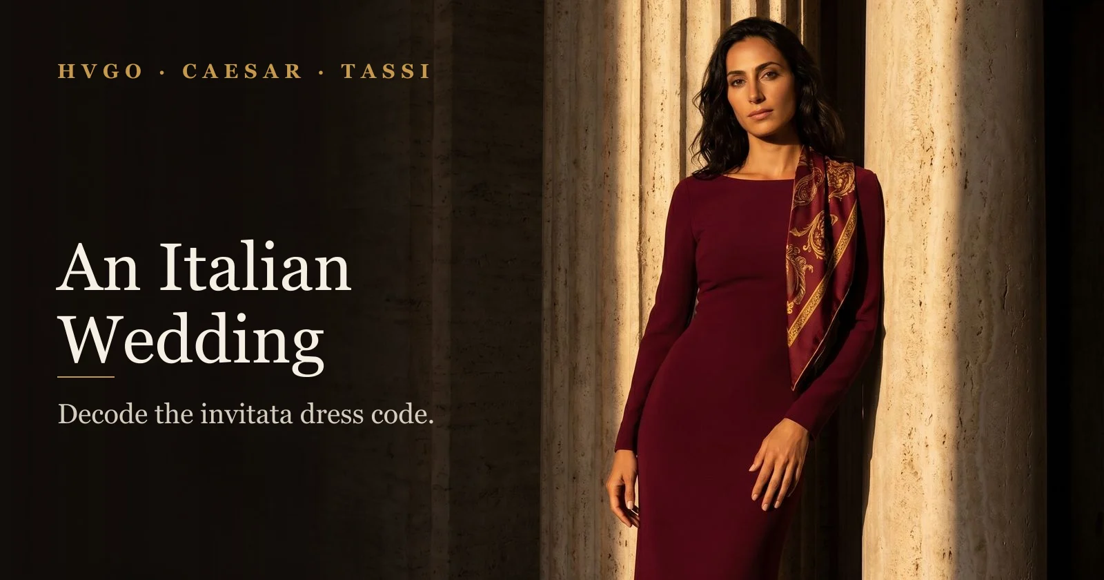 What to Wear to an Italian Wedding | Hugo Caesar Tassi
