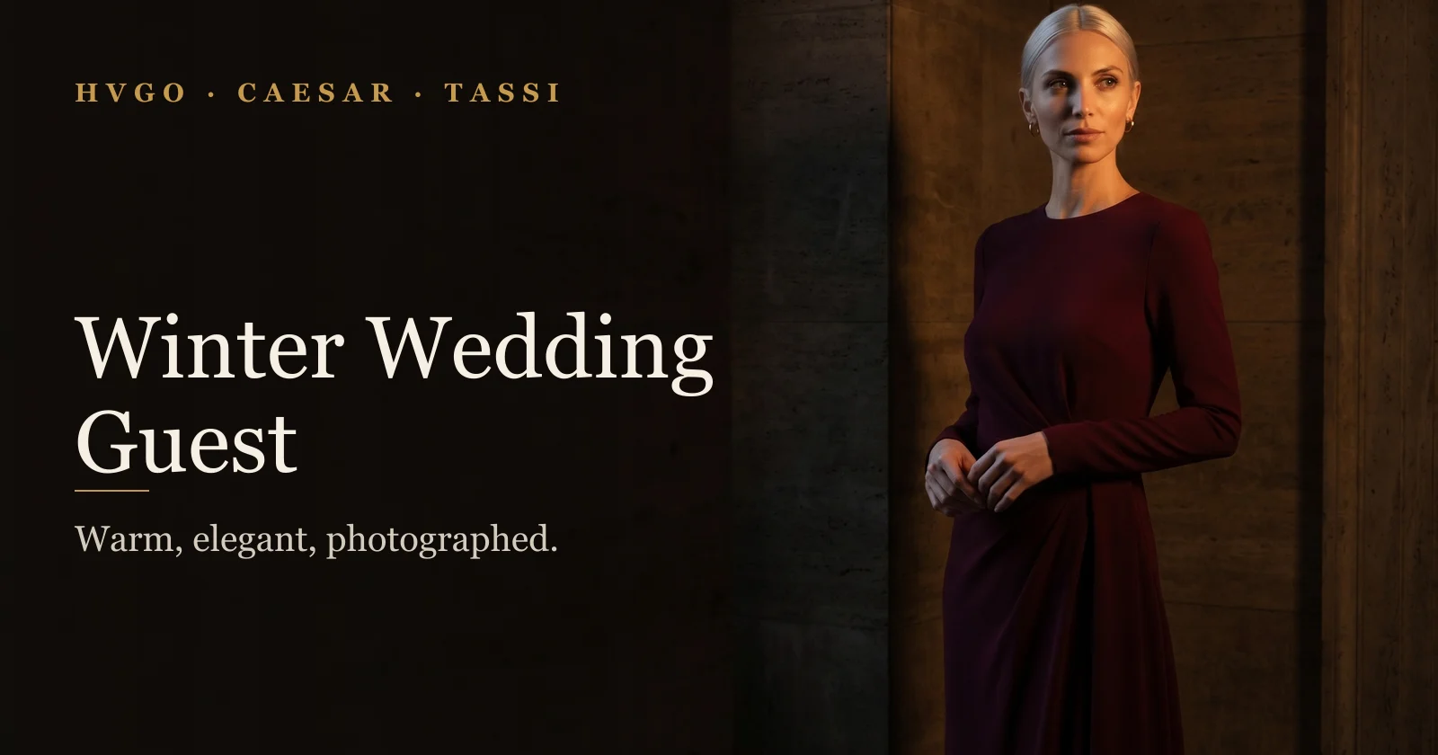 What to Wear to a Winter Wedding | Hugo Caesar Tassi