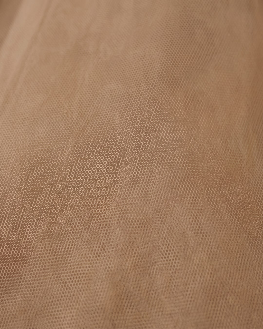 Julia dress — heat-set accordion-pleated chiffon fabric detail in Travertine apricot, Hugo Caesar Tassi