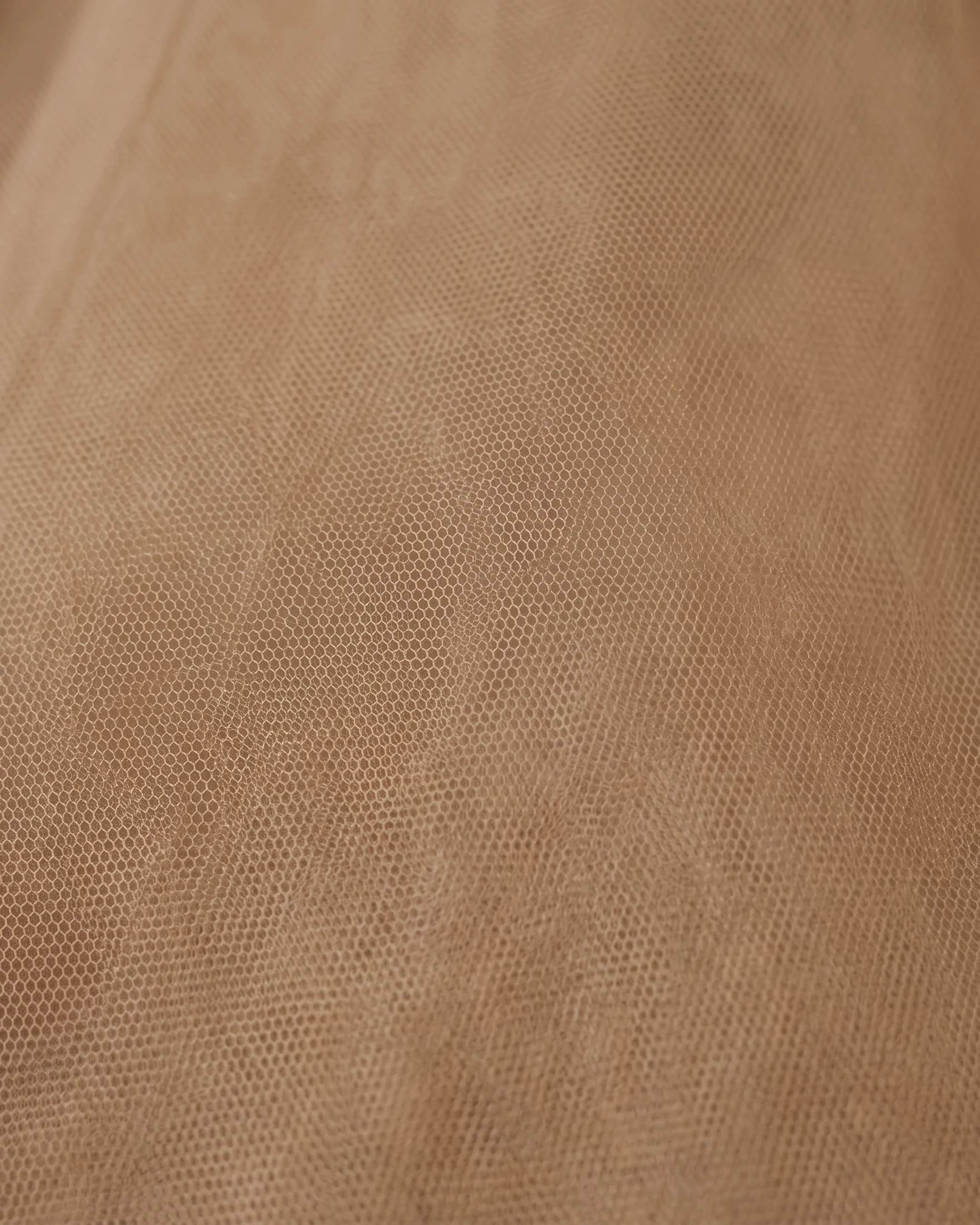 Julia dress — heat-set accordion-pleated chiffon fabric detail in Travertine apricot, Hugo Caesar Tassi