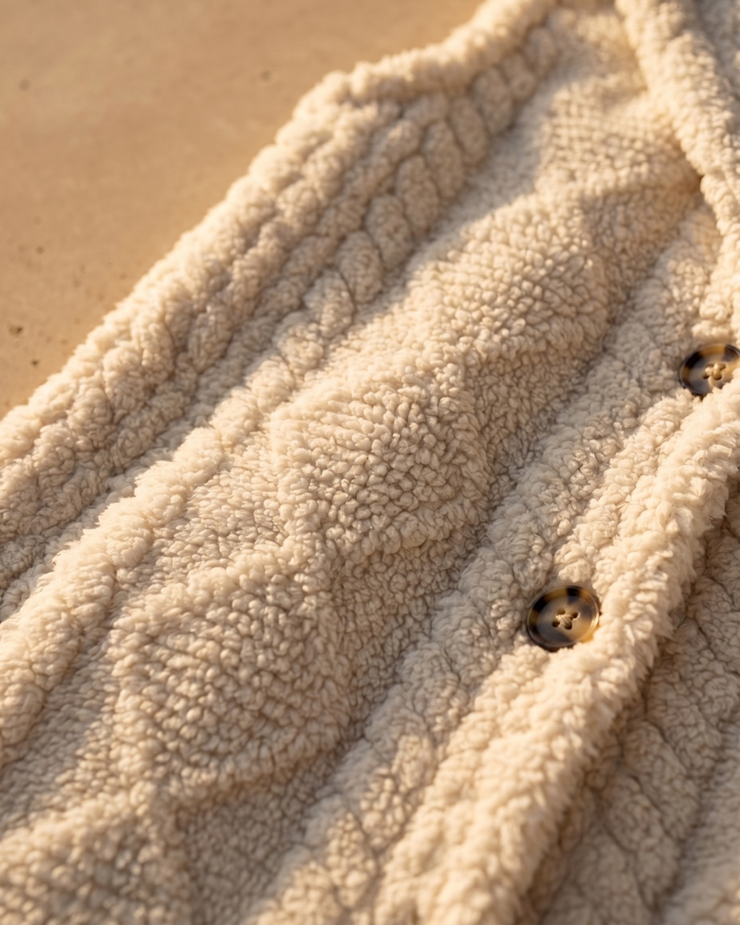 Hugo Caesar Tassi Vitellia plush diamond textured-knit fabric macro